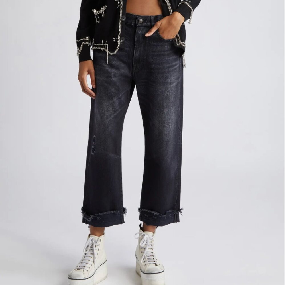 R13 Black Boyfriend Jeans NWOT